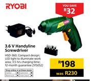 Ryobi 3.6V Handyline Screwdriver HSD-360