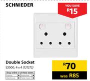 Schnieder Double Socket 4 x 4 S2000