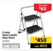 2-Step Steel Ladder Stool