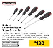 Mastercraft 6-Piece Double Injection Screw Driver Set