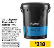 Citycoat 5Ltr Contractor's Acrylic PVA