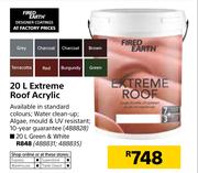 Fired Earth 20Ltr Extreme Roof Acrylic