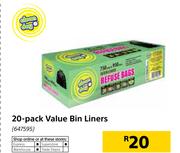 Clean Day 20 Pack Value Bin Liners