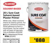 Plascon 20Ltr Sure Coat Water Based Plaster Primer