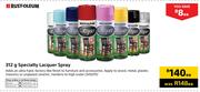 Rust Oleum 312g Specialty Lacquer Spray-Each
