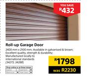 Roll Up Garage Door-2400mm x 2100mm