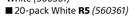 Builders 20 Pack Corner Block White-Per Pack