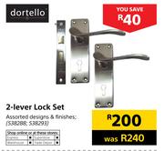 Dortello 2-Lever Lock Set Assorted Designs & Finishes