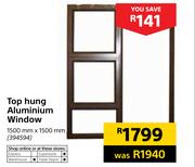 Top Hung Aluminium Window 1500mm x 1500mm