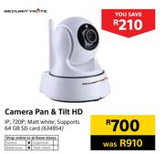 Securitymate Camera Pan & Tilt HD
