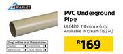 Marley PVC Underground Pipe ULE420