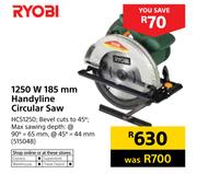Ryobi 1250W 185mm Handyline Circular Saw HCS1250