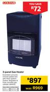 Goldair 3 Panel Gas Heater