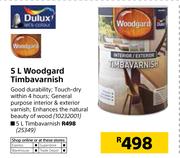 Fired Earth 5Ltr Woodgard Timbavarnish