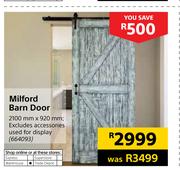 Milford Barn Door-2100mm x 920mm