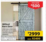 Milford Barn Door-2100mm x 920mm
