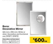 Boroc Decorative Mirror-665mm x 995mm Each