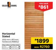Solid Doors Horizontal Slated-2032mm x 813mm