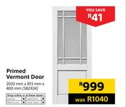 Primed Vermont Door-2032mm x 813mm x 400mm
