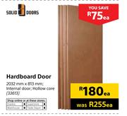 Solid Doors Hardboard Door-2032mm x 813mm Each