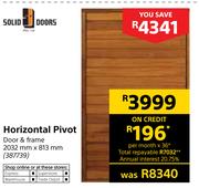Solid Doors Horizontal Pivot-2032mm x 813mm