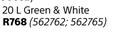 Duram 20Ltr Green & White Weather Roof