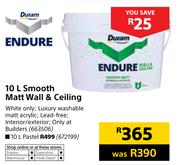 Duram Endure 10Ltr Pastel Wall & Ceiling