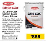 Plascon 20L Sure Coat Water-Based Plaster Primer