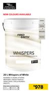 Fired Earth 20L Whispers Of White