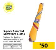 5-Pack Assorted Microfibre Cloths