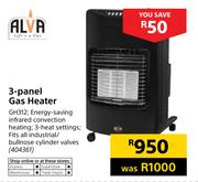 Alva 3-Panel Gas Heater