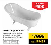 Devon Slipper Bath-1680mm x 700mm