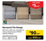 Barnyard Tile Range-400mm x 400mm Per Sqm