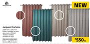 Design House Jacquard Curtains-2300mm x 2230mm Each