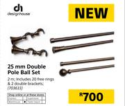 Design House 25mm Double Pole Ball Set