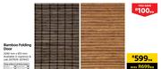 Bamboo Folding Door-2040mm x 813mm Each