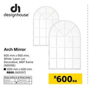 Design House Arch Mirror-600mm x 900mm Each