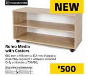 Home & Kitchen Romo Media With Castors