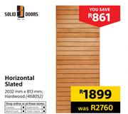 Solid Doors Horizontal Slated-2032mm x 813mm