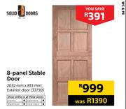 Solid Doors 8 Panel Stable Door-2032mm x 813mm