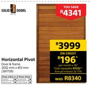 Solid Doors Horizontal Pivot-2032mm x 813mm