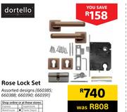 Dortello Rose Lock Set Assorted Designs