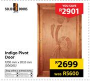 Solid Doors Indigo Pivot Door-1200mm x 2032mm