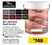 Fired Earth 20Ltr Extreme Roof Acrylic