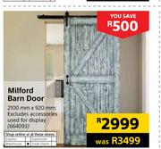 Milford Barn Door-2100mm x 920mm