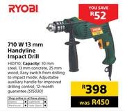 Ryobi 710W 13mm Handyline Impact Drill HID710