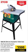 Ryobi 1800W 254mm Handyline Table Saw HBT-254L