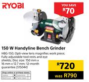 Ryobi 150W Handyline Bench Grinder HBG-150