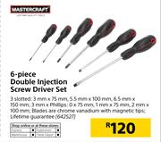 Mastercraft 6 Piece Double Injection Screwdriver Set