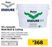 Duram Endure 10Ltr Smooth Matt Wall & Ceiling